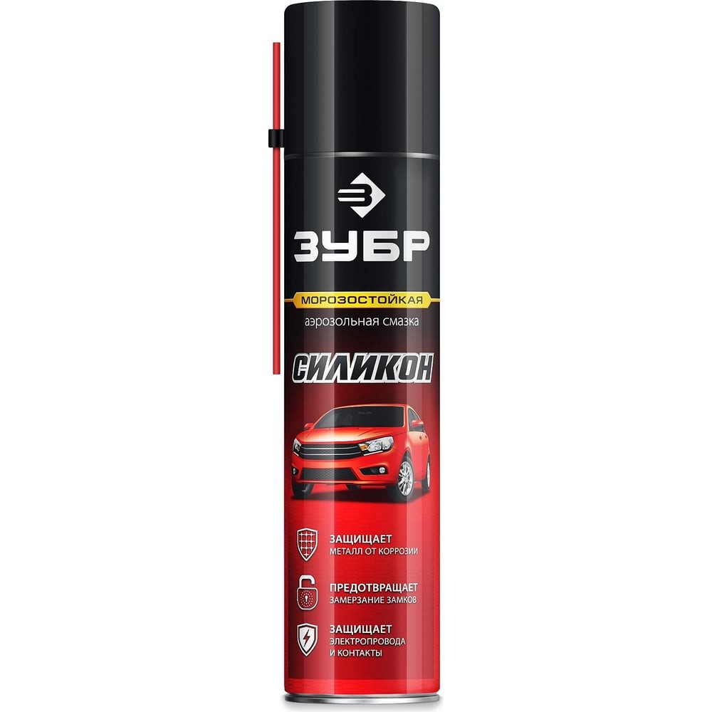 ЗУБР 400 мл, Силиконовая аэрозольная смазка, ПРОФЕССИОНАЛ (41444)