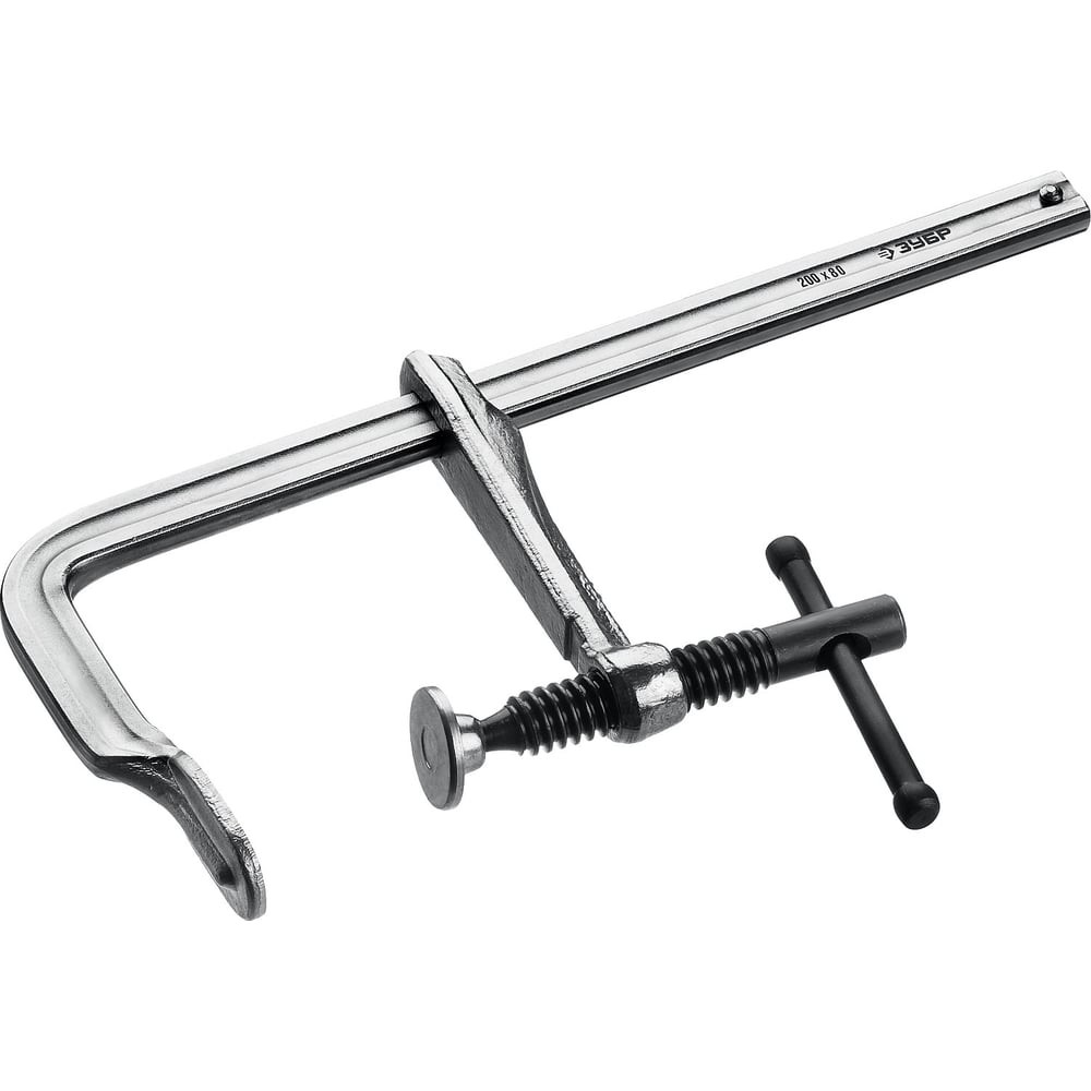 ЗУБР КС-200/80, F, 200 х 80 мм, цельнокованая струбцина, Профессионал (32157-080-200)