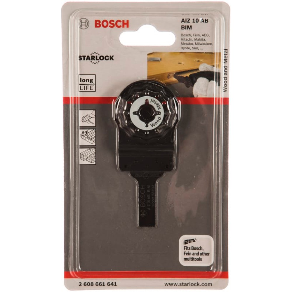 Полотно пильное для МФИ Bosch BIM METAL AIZ10AB погружное 10х20мм (641)