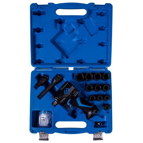 Гайковерт пневматический ударный KING TONY 1/2", 678 Нм, с комплектом головок, 16 предметов