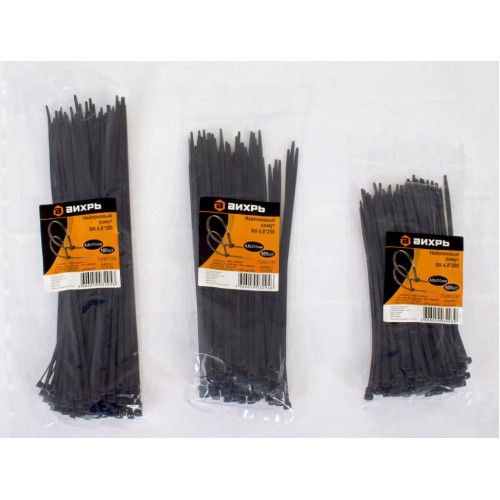 Нейлоновый хомут ХН 4,8х250 Ч