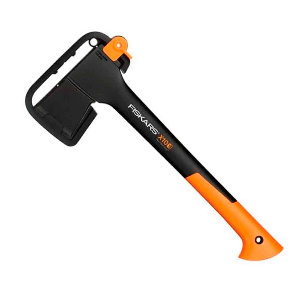 Набор Fiskars топор X10 + универсальный нож с точилкой