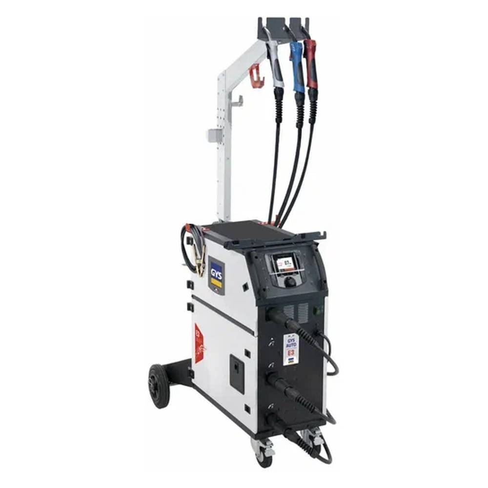 075160 E3 GYS AUTO Однофазный синергетический сварочный аппарат MIG/MAG на 200 А с 3 горелками