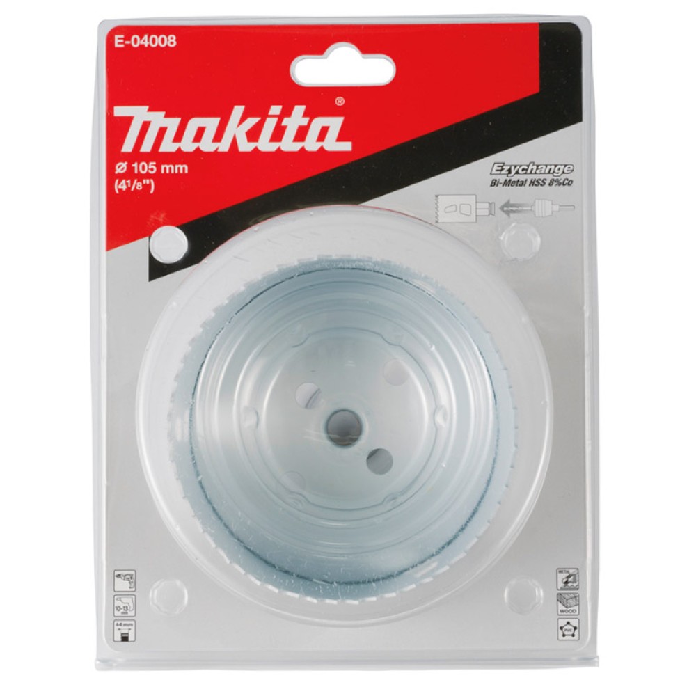 Коронка Makita Ezychange 105мм биметаллическая (E-04008)