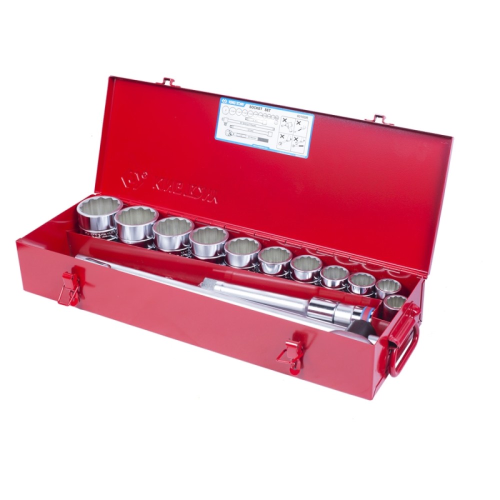 Набор торцевых головок с принадлежностями 3/4", двенадцатигранные, 7/8"-2", 16 предметов KING TONY 6