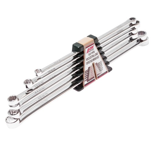 Набор ключей накидных 10-21мм удлиненных 12-ти гранных 6 предметов JTC