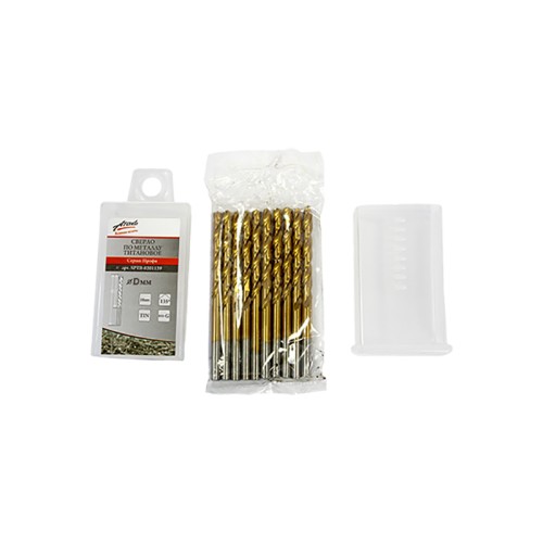 Сверло по металлу Атака 4.3х80мм 10шт титан (8076830)