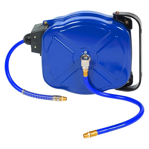 Шланг пневматический 8х12 мм, 15 м, на автоматической катушке, полиуретановый, резьба 1/4" МАСТАК 68