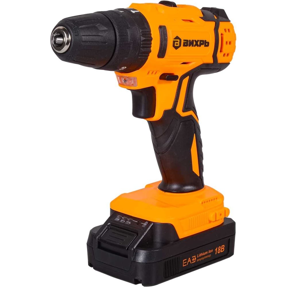 Дрель-шуруповерт ВИХРЬ ДА-18Л-2КУ
