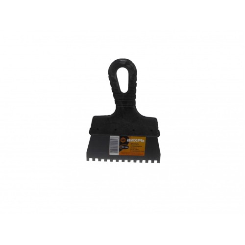 Шпатель ВИХРЬ 6х6 мм, нержавейка, пластик, 150мм