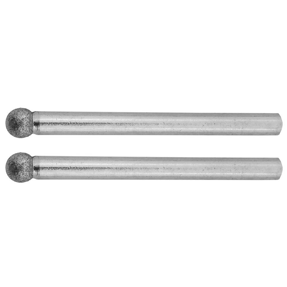 ЗУБР 2 шт, 4.0 x 3.2 x 38 мм, набор алмазных мини-шарошек (35922)