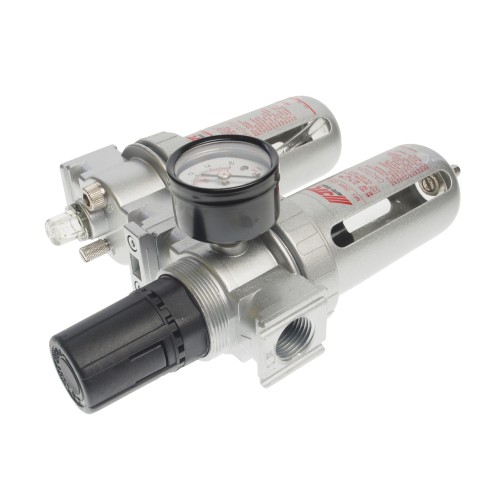 Блок подготовки воздуха (лубрикатор,осушитель) 1/2" металл. переключ. 215PSI 3000л/мин. 150 мл JTC
