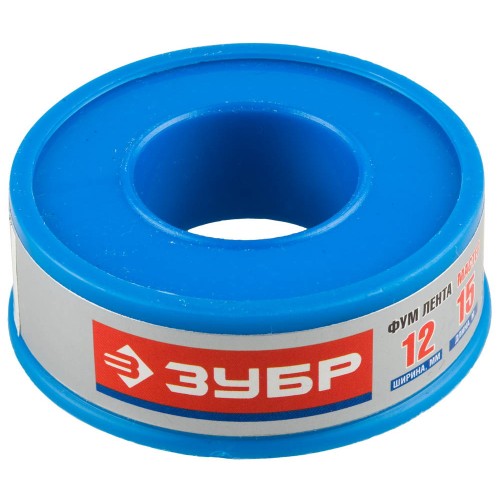 ЗУБР 0.1 мм х 12 мм х 15 м, 0.40 г/см3, ФУМ лента (12373-12-040)
