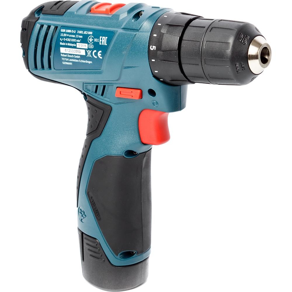 Аккумуляторная дрель-шуруповерт Bosch GSR 1080-2-LI