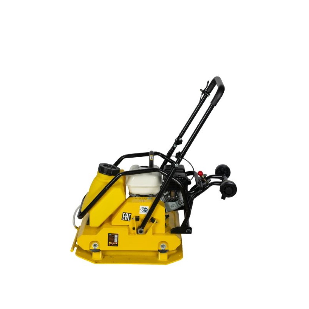 Виброплита TOR C-95T(R) 18кН (Honda) бак, колесный комплект