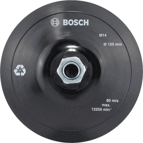 Тарелка опорная Bosch 125мм с липучкой (077)