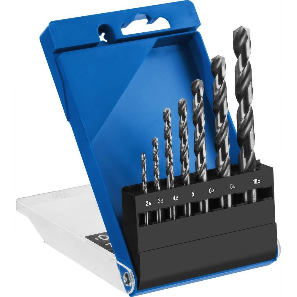 Набор сверл по металлу ЗУБР ПРОФ-А 2.5-10.2 мм 7 шт (29625-H7R)