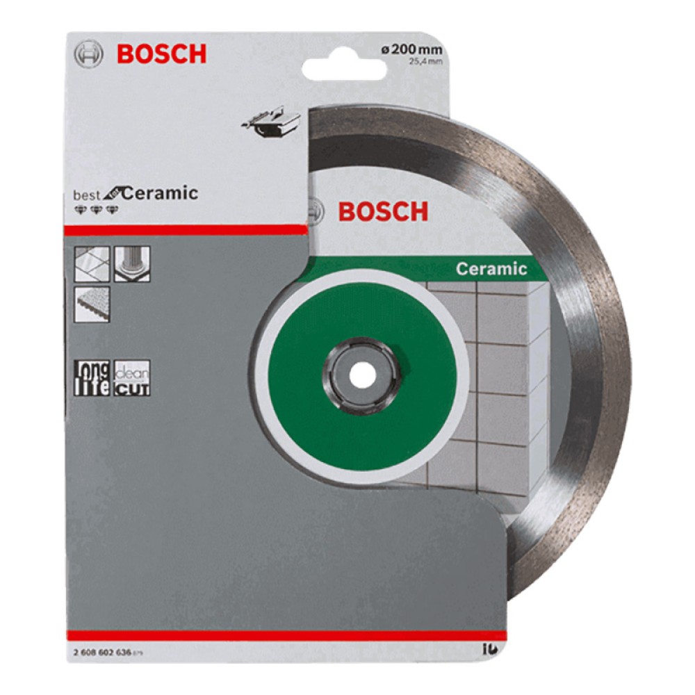 Диск алмазный по керамике Bosch Best for Ceramic 200х25.4мм (636)