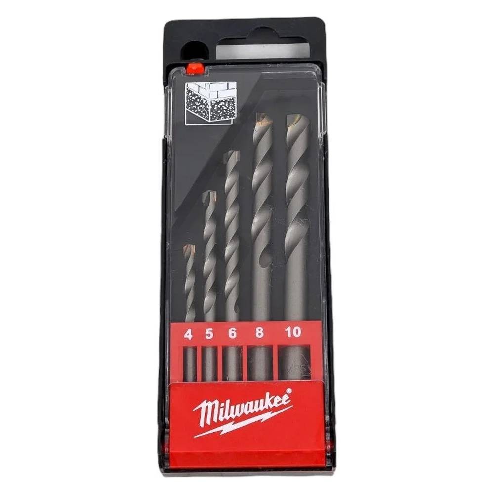 Набор сверл по бетону Milwaukee 4-10мм 5шт (157)