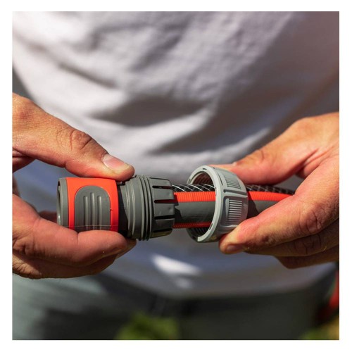 Коннектор для шлага Garden Жук с аквастопом 3/4"