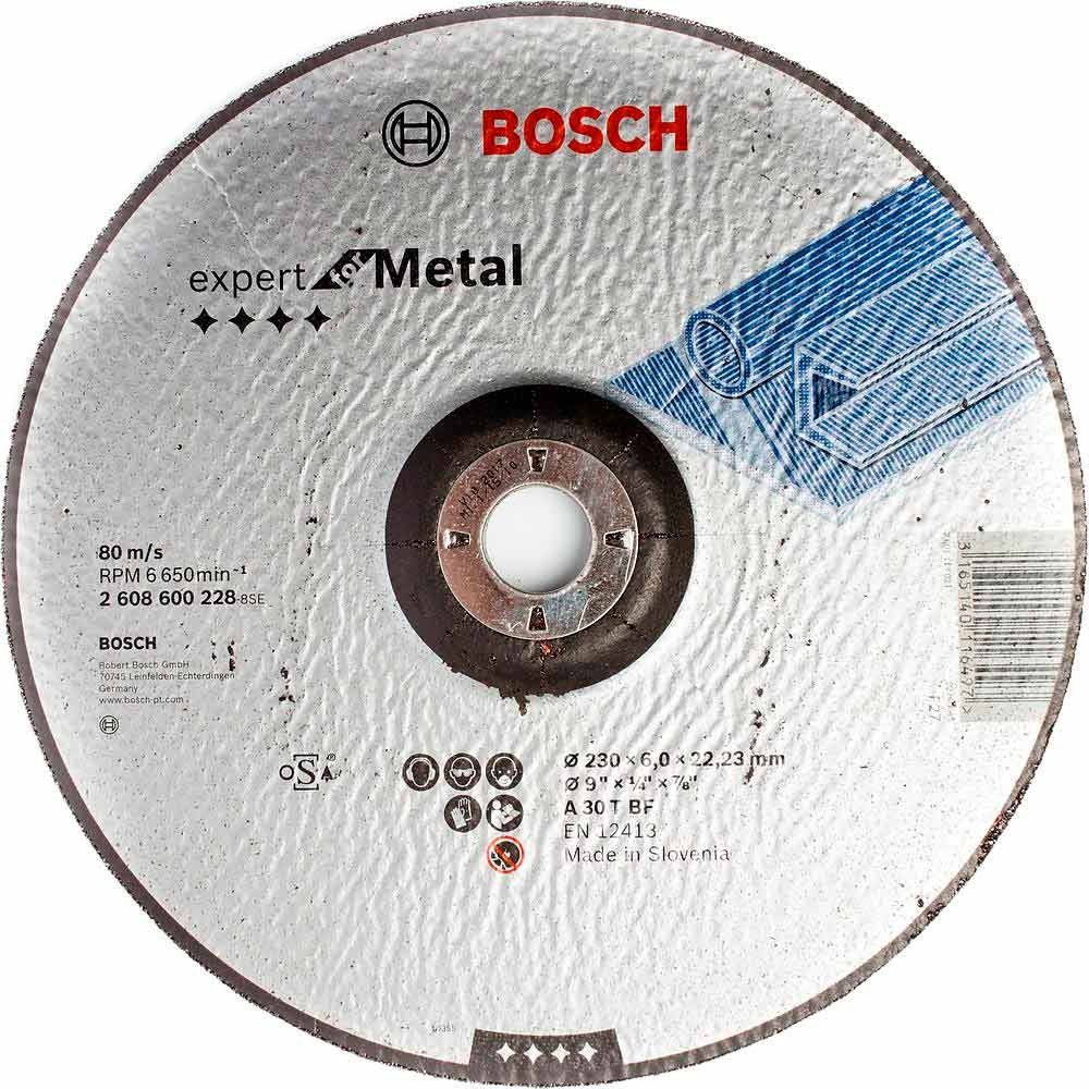 Круг шлифовальный по металлу Bosch Expert for Metal 230х6x22.2мм