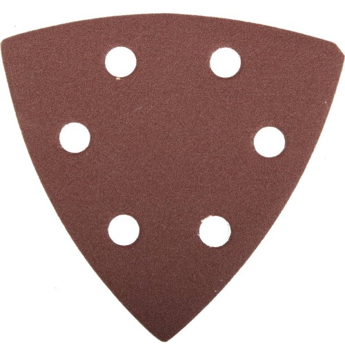 Треугольник шлифовальный ЗУБР _Мастер_ универсальный на велкро основе, 6 отверстий, Р320, 93х93х93мм, 5шт