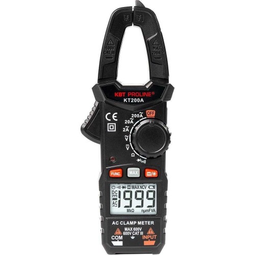 Клещи токовые цифровые КВТ KT 200A PROLINE