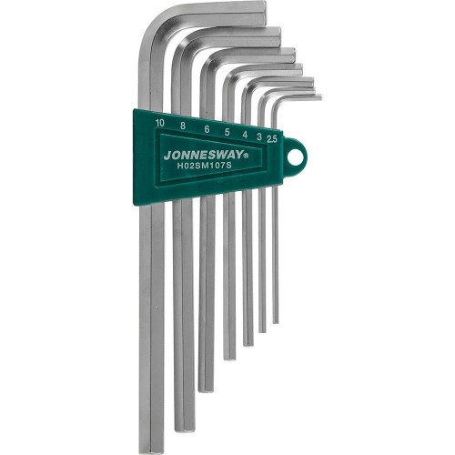 Набор шестигранных ключей Jonnesway LONG 7шт H02SM107S