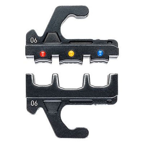 MultiCrimp Плашка опрессовочная: изолированные кабельные наконечники, штекеры, 0.5-6.0 мм2, 3 гнезда