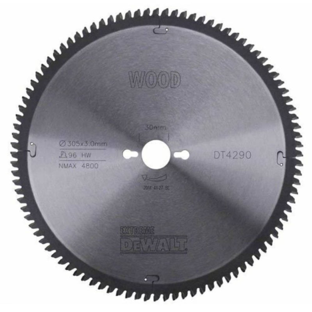 Диск пильный по дереву DeWalt EXTREME WORKSHOP DT4290 305х30мм 96T