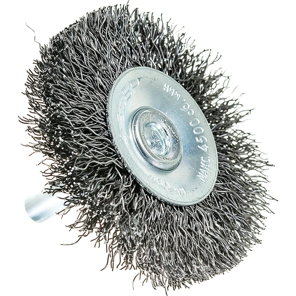 ЗУБР 50 мм, витая, стальная проволока 0.3 мм, щетка дисковая для дрели, Профессионал (35198-050)