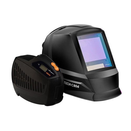 Маска для сварки Сварог TECH C80D + Устройство подачи воздуха VENTO (СИЗОД)