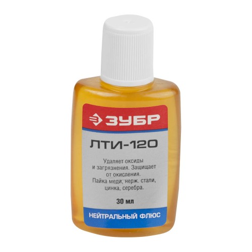 ЗУБР 30 мл, нейтральный флюс, лти-120 (55480-030)