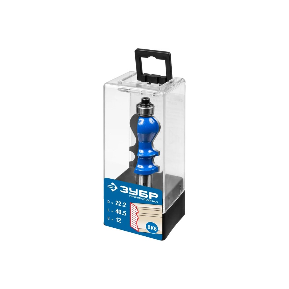 Фреза ЗУБР Профессионал кромочная фигурная №2 22.2х41мм хвостовик 12мм (28713-22.2)