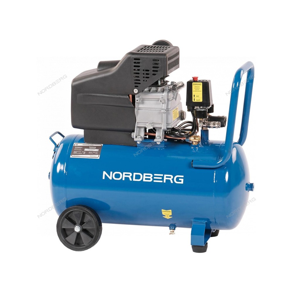 Компрессор поршневой 220 В, ресивер 50 л, 240 л/мин NORDBERG NCE50/241