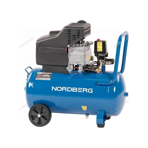 Компрессор поршневой 220 В, ресивер 50 л, 240 л/мин NORDBERG NCE50/241