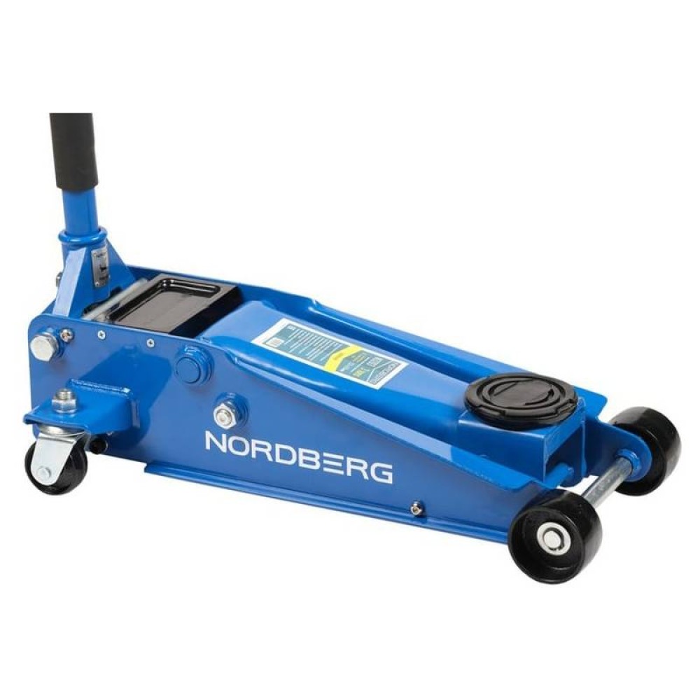 Домкрат подкатной с резиновой насадкой, быстрый подъем NORDBERG N3203 3т