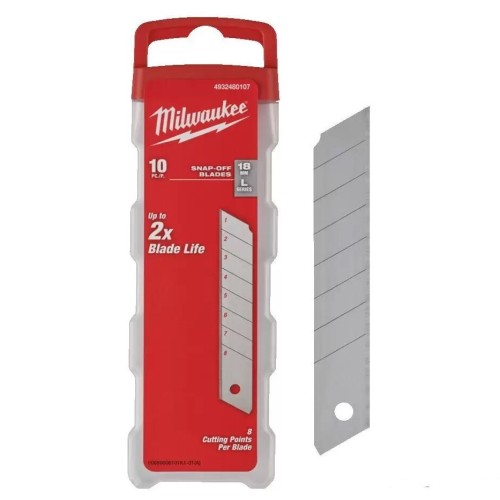 Лезвия сменные для ножа Milwauke 18мм 10шт (107)