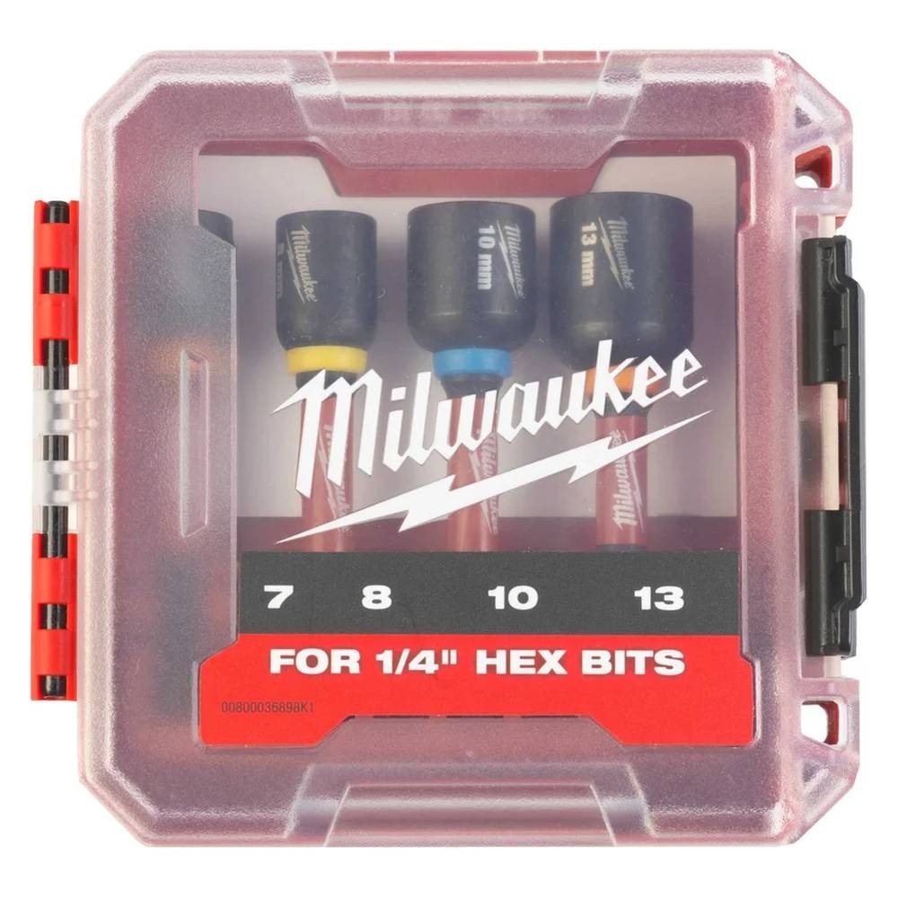 Набор головок Milwaukee SHOCKWAVE IMPACT DUTY 7-14мм 4шт (445)