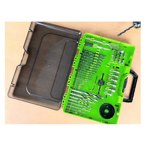 Набор сверл, бит и насадок Greenworks 60 предметов (507)