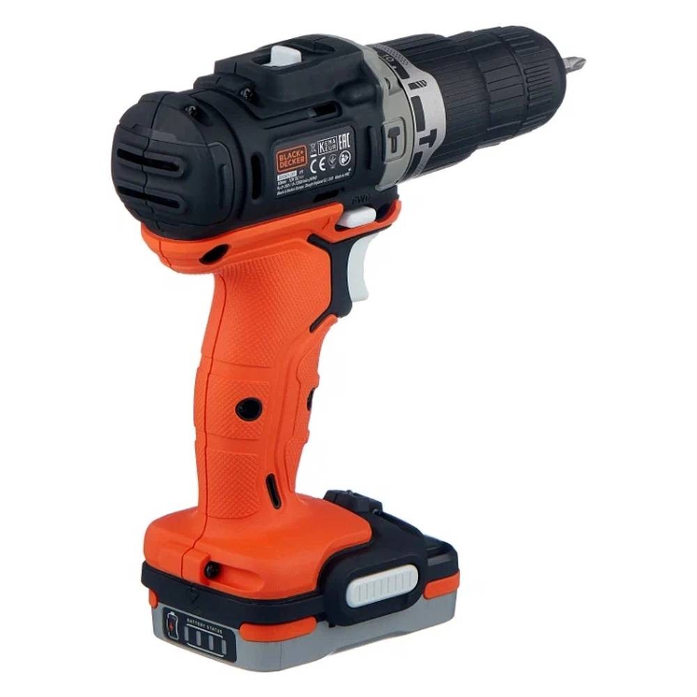 Аккумуляторная дрель-шуруповерт Black&Decker BDCHD12S1 ударная