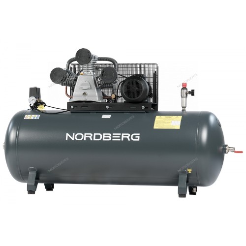 Компрессор поршневой с ременной передачей 380В, ресив. 500л, 950л/мин NORDBERG NCP500/950