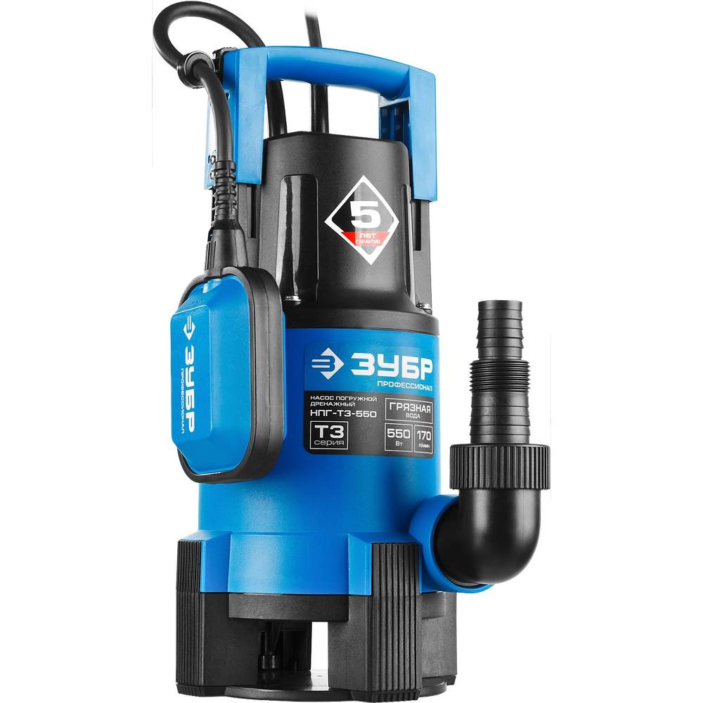 Насос дренажный ЗУБР НПГ-Т3-550
