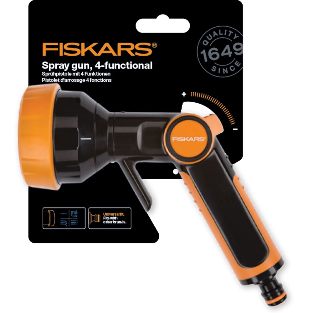 Пистолет-распылитель для полива Fiskars Multi регулируемый 4 функции