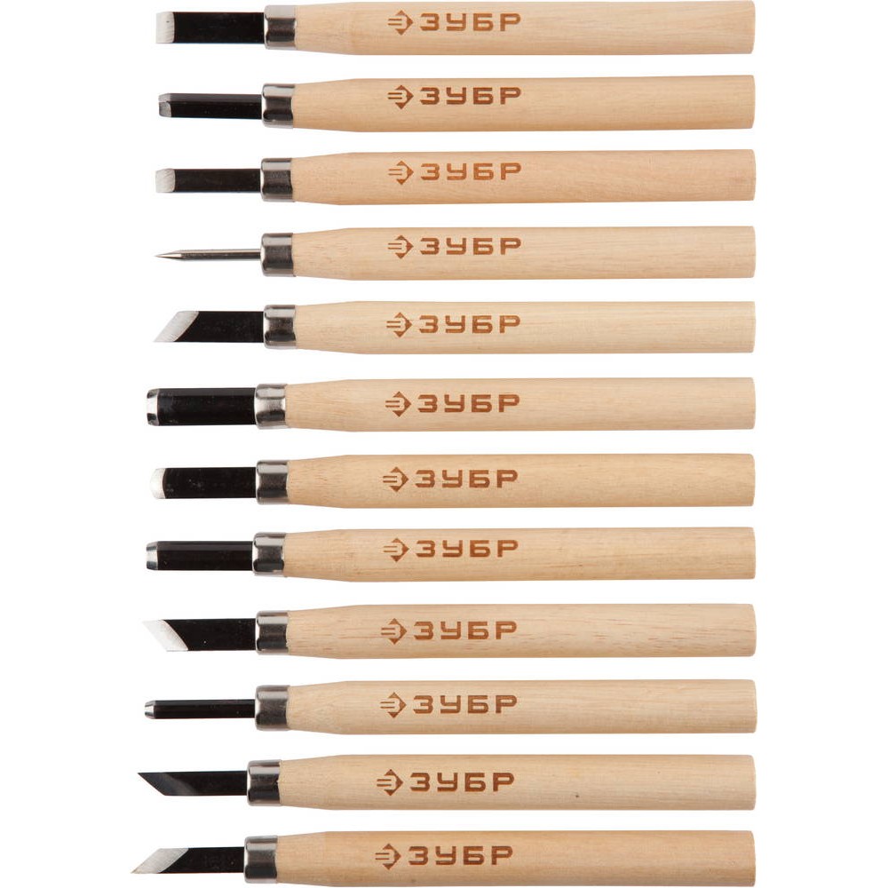 ЗУБР 12 предм, фигурные резцы, Профессионал (18375-H12)