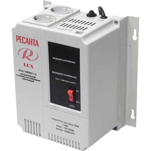 Стабилизатор напряжения серии LUX РЕСАНТА АСН-1000Н/1-Ц