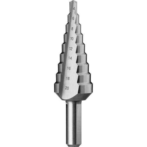 Сверло по металлу ЗУБР Р6М5 4-20 мм ступенчатое (29670-4-20-9)