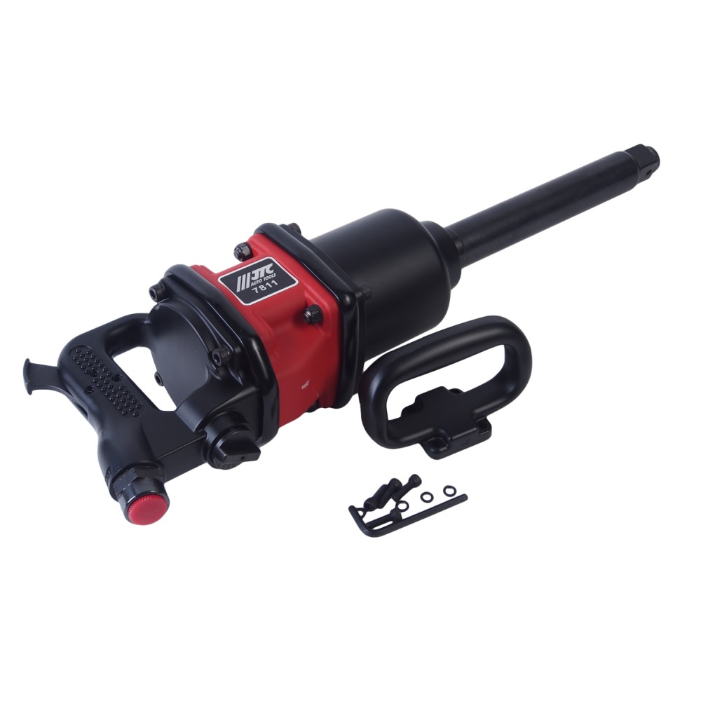 Гайковерт пневматический 1" 3390Нм 3600об/мин. 312л/мин. 90PSI шпиндель 203мм ударный L=610мм JTC JTC-7811