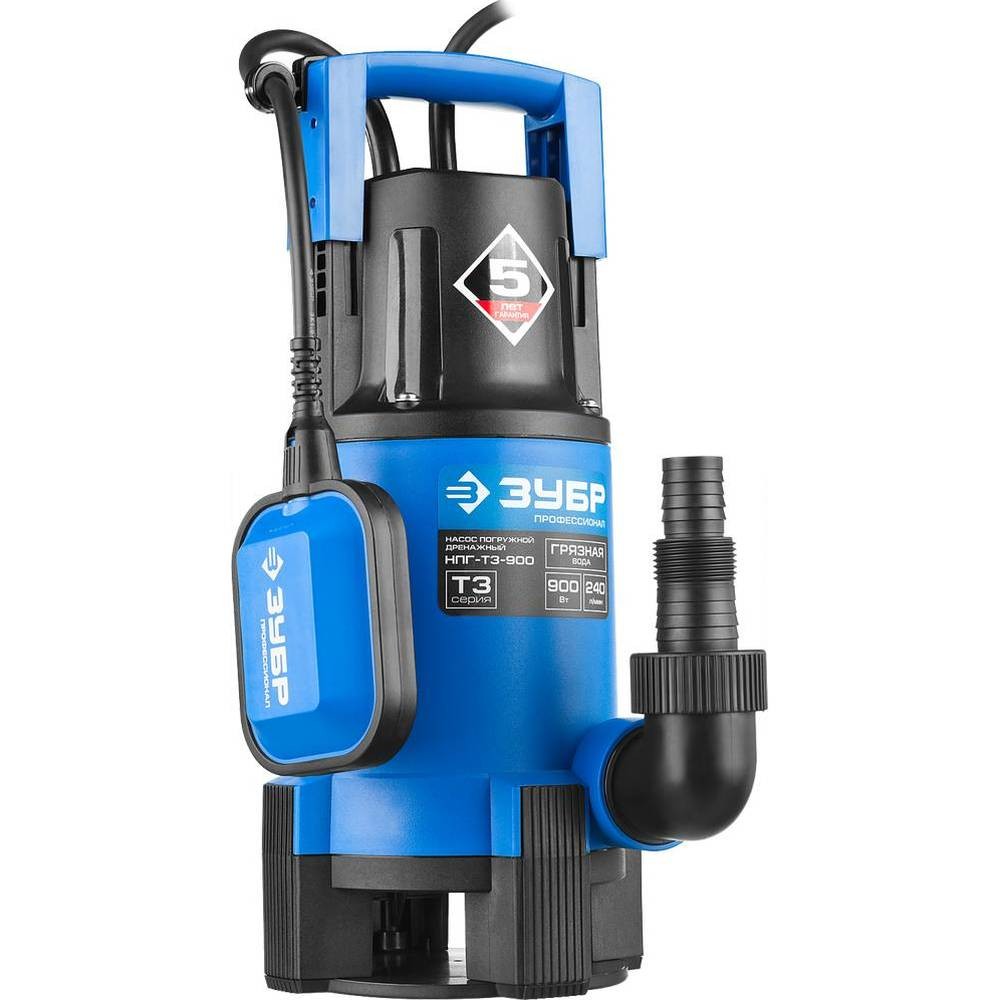 Насос дренажный ЗУБР НПГ-Т3-900
