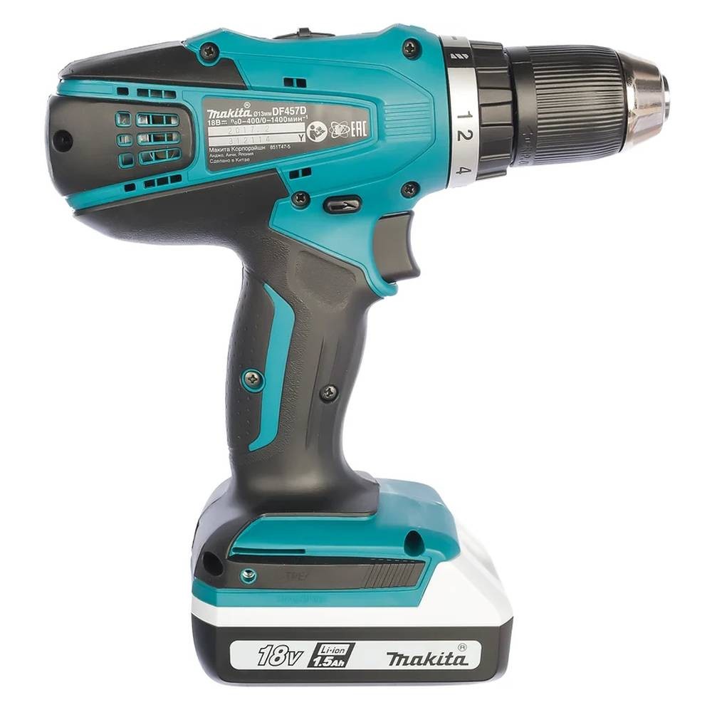 Аккумуляторная дрель-шуруповерт Makita DF457DWLE